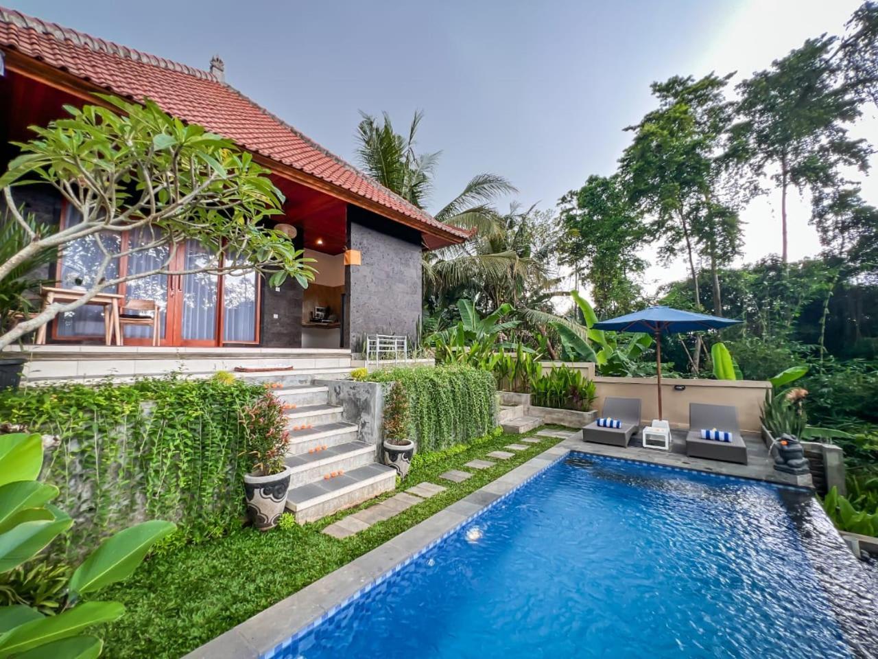 Aris House Private Pool Villa ウブド エクステリア 写真